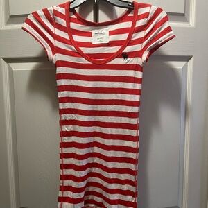 Abercrombie & Fitch Women’s Striped Henley Y2K